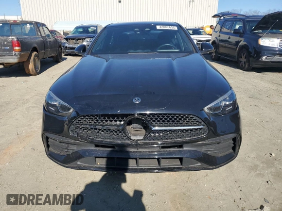 2023 Mercedes-Benz C 300 with VIN W1KAF4GB7PR145520, listed as a Copart auction lot 42082655 with 37,008 mi miles and Salvage title. Bid and sale history available at DreamBid. Image 5.