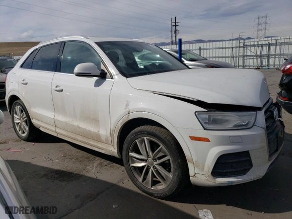 2016 Audi Q3 Premium Plus with VIN WA1EFCFS3GR010360, listed as a Copart auction lot 44178055 with 76,194 mi miles and Salvage Title. Bid and sale history available at carsss.com. Image 4.