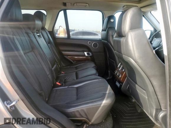 2017 Land Rover Range Rover HSE with VIN SALGS2FV5HA362590, listed as a Copart auction lot 63246215 with 63,235 mi miles and Salvage title. Bid and sale history available at DreamBid. Image 10.