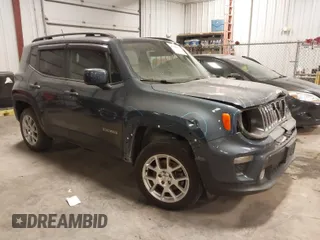 2020 Jeep Renegade Latitude with VIN ZACNJBBB1LPL32957, listed as a IAAI auction lot 41380977 with 199,922 mi miles. Bid and sale history available at carsss.com. Image 1.