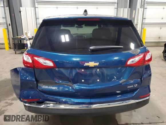 2021 Chevrolet Equinox LT with VIN 2GNAXUEV3M6143606, listed as a Copart auction lot 52160375 with 90,449 mi miles and Salvage Title. Bid and sale history available at DreamBid. Image 6.