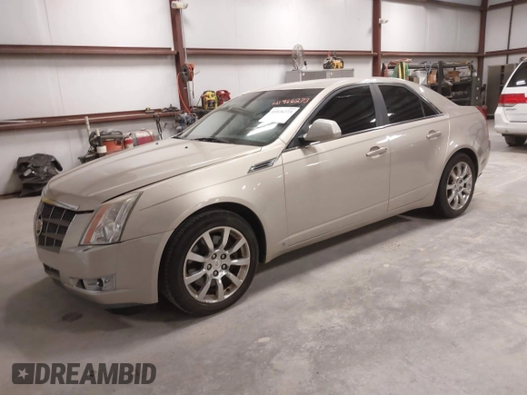 2008 Cadillac CTS RWD w/1SB with VIN 1G6DR57V680205679, listed as a IAAI auction lot 41826273 with 153,061 mi miles. Bid and sale history available at carsss.com. Image 2.