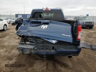 2019 Ram 1500 Big Horn with VIN 1C6SRFFT5KN619449, listed as a Copart auction lot 55404095 with 41,869 mi miles and Salvage title. Bid and sale history available at DreamBid. Image 6.