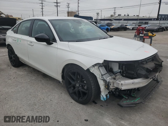 2022 Honda Civic Sedan Sport with VIN 2HGFE2F54NH546282, listed as a Copart auction lot 50544285 with 48,060 mi miles and Salvage Title. Bid and sale history available at carsss.com. Image 4.
