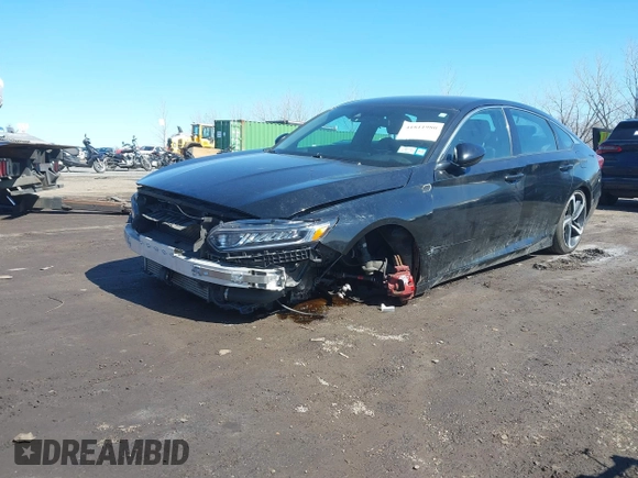 2019 Honda Accord Sedan Sport 1.5T with VIN 1HGCV1F36KA142258, listed as a IAAI auction lot 41811980 with 91,424 mi miles. Bid and sale history available at carsss.com. Image 6.