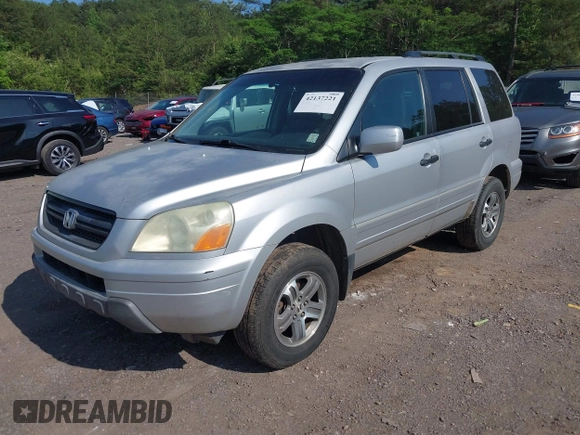 2004 Honda Pilot EX with VIN 2HKYF18504H556213, listed as a IAAI auction lot 42137221 with 225,781 mi miles and . Bid and sale history available at DreamBid. Image 2.
