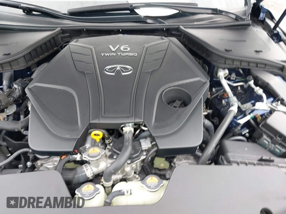 2023 Infiniti Q50 SENSORY with VIN JN1EV7CR6PM541439, listed as a IAAI auction lot 41967227 with 15,514 mi miles. Bid and sale history available at carsss.com. Image 10.