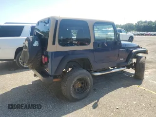 2002 Jeep Wrangler X with VIN 1J4FA39S32P735671, listed as a Copart auction lot 68236084 with 137,587 mi miles and Salvage Title. Bid and sale history available at carsss.com. Image 3.