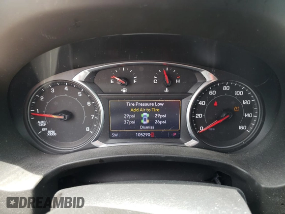 2020 GMC Terrain SLT with VIN 3GKALPEVXLL171262, listed as a Copart auction lot 54978025 with 105,290 mi miles and Clean title. Bid and sale history available at DreamBid. Image 9.