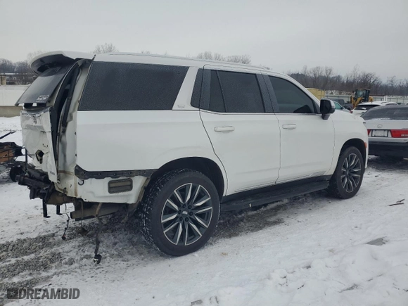 2021 Cadillac Escalade Premium Luxury with VIN 1GYS4BKL4MR414197, listed as a Copart auction lot 88093605 with 63,196 mi miles and Salvage Title. Bid and sale history available at carsss.com. Image 3.