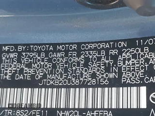 2008 Toyota Prius with VIN JTDKB20U387728156, listed as a IAAI auction lot 41635658 with 203,156 mi miles. Bid and sale history available at carsss.com. Image 9.