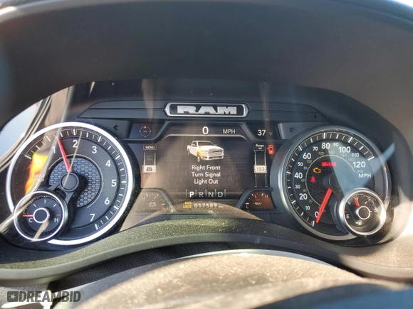 2022 Ram 2500 Tradesman with VIN 3C6UR5HJ2NG354744, listed as a Copart auction lot 43174365 with 17,589 mi miles and Salvage Title. Bid and sale history available at carsss.com. Image 9.