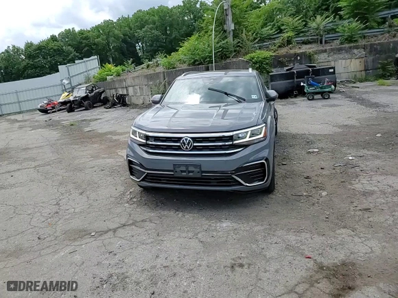 2021 Volkswagen Atlas Cross Sport 3.6L V6 SEL with VIN 1V2SE2CA3MC235554, listed as a Copart auction lot 62588584 with 21,894 mi miles and Salvage Title. Bid and sale history available at carsss.com. Image 11.
