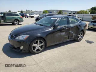 2007 Lexus IS 250 with VIN JTHBK262172027244, listed as a Copart auction lot 61504085 with 181,524 mi miles and Salvage title. Bid and sale history available at DreamBid. Image 1.