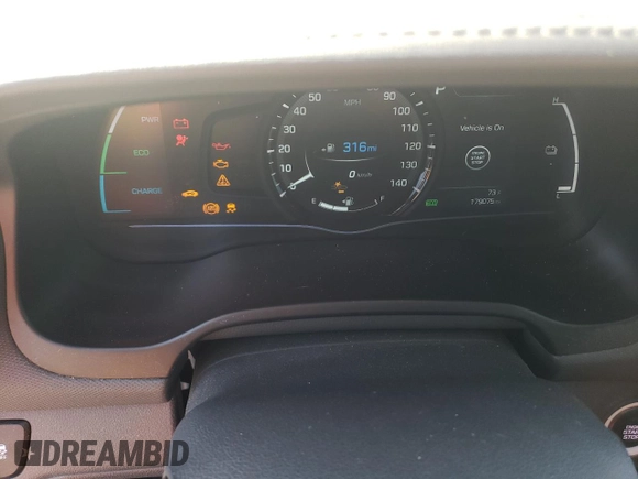 2018 Hyundai Ioniq Limited with VIN KMHC05LC9JU065077, listed as a Copart auction lot 48663555 with 179,075 mi miles and Salvage title. Bid and sale history available at DreamBid. Image 9.