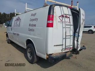 2017 Chevrolet Express Cargo Van with VIN 1GCZGHFG5H1349912, listed as a IAAI auction lot 41638800 with 126,262 mi miles. Bid and sale history available at carsss.com. Image 3.