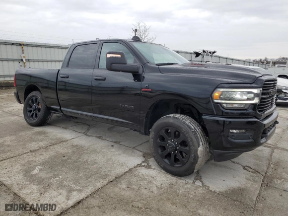 2024 Ram 2500 Laramie with VIN 3C6UR5FL9RG117209, listed as a Copart auction lot 86118644 with 33,154 mi miles and Salvage Title. Bid and sale history available at carsss.com. Image 4.