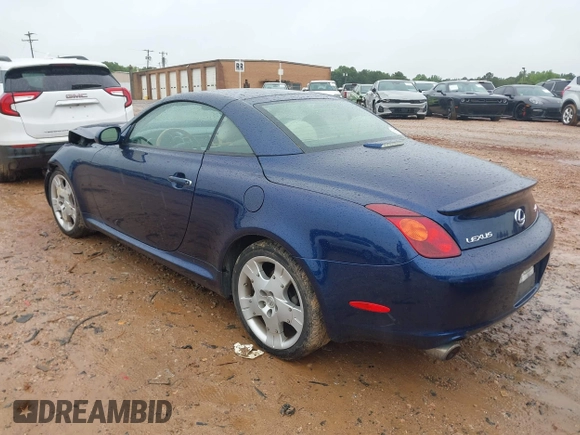 2005 Lexus SC 430 z VIN JTHFN48Y350069980, wystawiony jako IAAI lot #42358681 z przebiegiem 162 580 mil mil oraz . Historia ofert i sprzedaży dostępna na DreamBid. Obrazek 3.