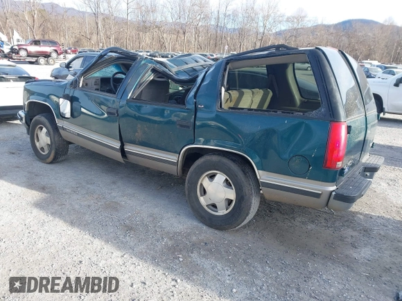 1998 GMC Yukon z VIN 1GKEK13R2WJ731178, wystawiony jako IAAI lot #41339082 z przebiegiem 291 604 mil mil oraz . Historia ofert i sprzedaży dostępna na DreamBid. Obrazek 3.