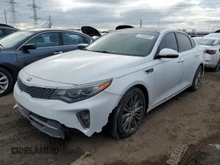 2018 Kia Optima SX with VIN 5XXGV4L23JG216607, listed as a Copart auction lot 42450625 with 48,395 mi miles and Salvage title. Bid and sale history available at DreamBid. Image 1.