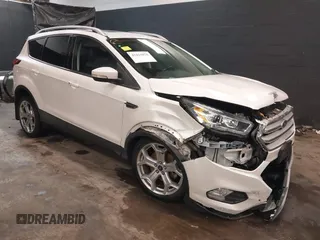 2019 Ford Escape Titanium with VIN 1FMCU9J94KUA28247, listed as a IAAI auction lot 41810850 with 52,888 mi miles and . Bid and sale history available at DreamBid. Image 1.