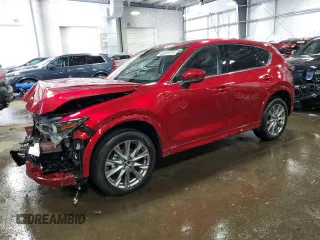 2025 Mazda CX-5 2.5 S Premium Plus Package with VIN JM3KFBEM5S0560900, listed as a Copart auction lot 45981575 with 1,499 mi miles and Salvage Title. Bid and sale history available at carsss.com. Image 1.