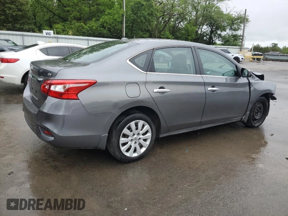 2017 Nissan Sentra S with VIN 3N1AB7AP4HY210804, listed as a Copart auction lot 57949175 with 145,154 mi miles and Salvage title. Bid and sale history available at DreamBid. Image 3.