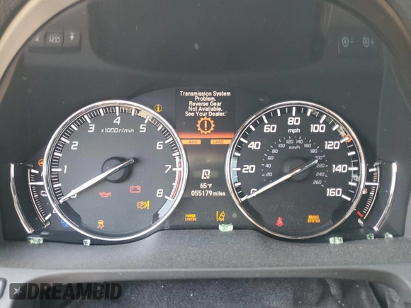2019 Acura RLX Hybrid Advance Pkg with VIN JH4KC2F98KC000152, listed as a Copart auction lot 50543715 with 55,179 mi miles and Salvage Title. Bid and sale history available at carsss.com. Image 9.