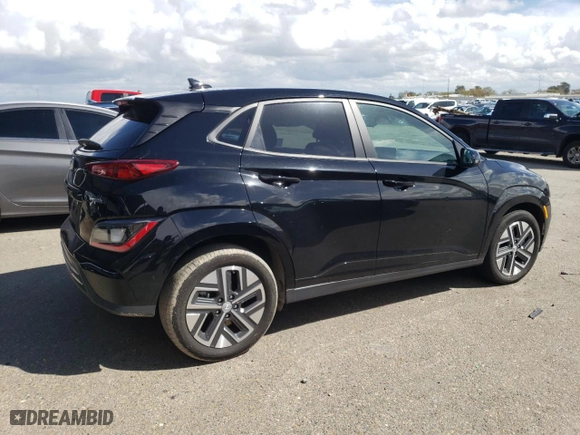2023 Hyundai Kona Electric SE with VIN KM8K23AG4PU193154, listed as a Copart auction lot 49625745 with 24,101 mi miles and Non Repairable. Bid and sale history available at carsss.com. Image 3.