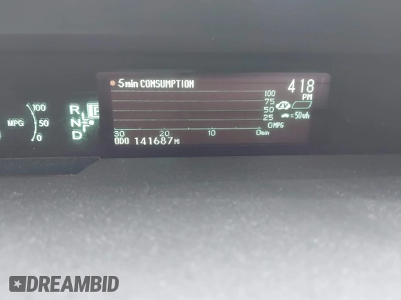 2014 Toyota Prius Four with VIN JTDKN3DU9E1753231, listed as a IAAI auction lot 41901612 with 141,687 mi miles. Bid and sale history available at carsss.com. Image 7.