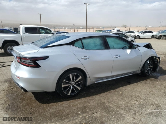 2022 Nissan Maxima SV with VIN 1N4AA6CV4NC505837, listed as a Copart auction lot 48062525 with 39,616 mi miles and Salvage Title. Bid and sale history available at carsss.com. Image 3.
