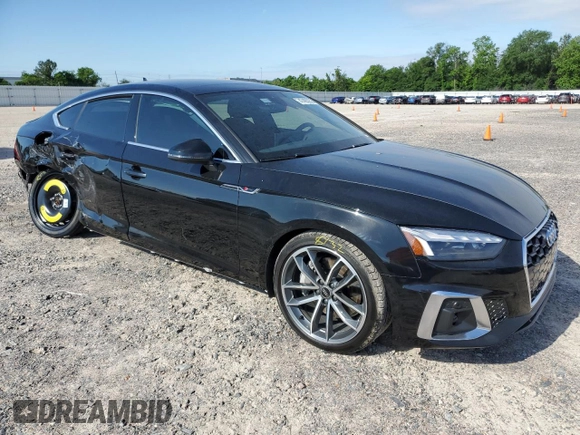 2023 Audi A5 Sportback S line Premium Plus with VIN WAUFACF56PA024297, listed as a Copart auction lot 47463233 with 4,645 mi miles. Bid and sale history available at carsss.com. Image 4.