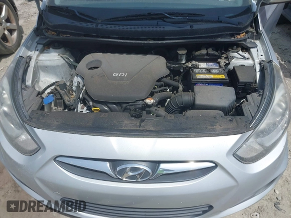 2013 Hyundai Accent GLS with VIN KMHCT4AE3DU403616, listed as a IAAI auction lot 42095208 with 128,523 mi miles. Bid and sale history available at carsss.com. Image 10.