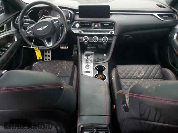 2022 Genesis G70 3.3T z VIN KMTG54TE5NU102507, wystawiony jako Copart lot #43708805 z przebiegiem 25 474 mil mil oraz Szkoda całkowita • Salvage title. Historia ofert i sprzedaży dostępna na DreamBid. Obrazek 8.