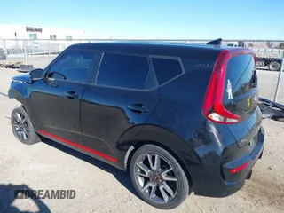 2021 Kia Soul GT-Line with VIN KNDJ63AUXM7776297, listed as a IAAI auction lot 41337165 with 64,333 mi miles and . Bid and sale history available at DreamBid. Image 3.