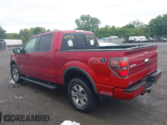 2014 Ford F-150 XL with VIN 1FTFW1ET0EFB67755, listed as a IAAI auction lot 42628729 with 120,518 mi miles and . Bid and sale history available at DreamBid. Image 3.