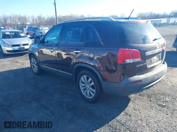 2011 Kia Sorento LX with VIN 5XYKTDA2XBG093596, listed as a IAAI auction lot 41901292 with 229,080 mi miles. Bid and sale history available at carsss.com. Image 3.