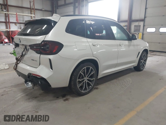 2022 BMW X3 xDrive30i with VIN 5UX53DP02N9K40520, listed as a IAAI auction lot 42086111 with 20,995 mi miles and . Bid and sale history available at DreamBid. Image 4.