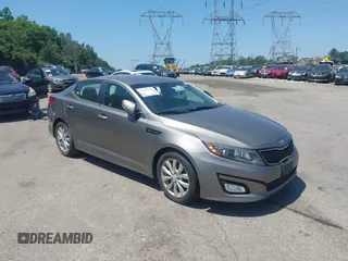 2015 Kia Optima LX with VIN 5XXGM4A75FG451244, listed as a IAAI auction lot 42582899 with 109,152 mi miles and . Bid and sale history available at DreamBid. Image 1.