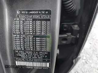 2005 Land Rover Range Rover HSE with VIN SALME11435A188999, listed as a IAAI auction lot 41123498 with 228,186 mi miles and . Bid and sale history available at DreamBid. Image 9.