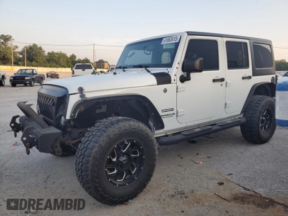 2017 Jeep Wrangler Unlimited Sport with VIN 1C4BJWDG8HL557698, listed as a Copart auction lot 61863415 with 94,335 mi miles and Salvage title. Bid and sale history available at DreamBid. Image 1.