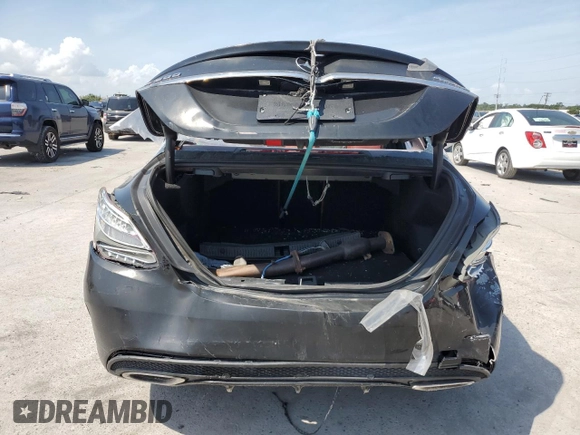 2018 Mercedes-Benz C 300 with VIN 55SWF4KB1JU260732, listed as a Copart auction lot 65649784 with Not Provided miles and Salvage Title. Bid and sale history available at DreamBid. Image 6.