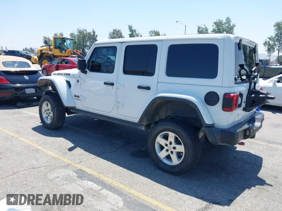 2018 Jeep Wrangler Unlimited Rubicon with VIN 1C4HJXFN8JW215023, listed as a IAAI auction lot 42227099 with 62,195 mi miles and . Bid and sale history available at DreamBid. Image 3.