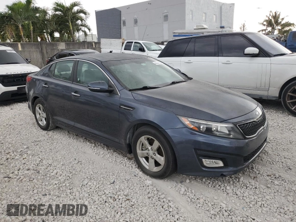 2015 Kia Optima LX z VIN KNAGM4A75F5590016, wystawiony jako Copart lot #48321155 z przebiegiem 112 720 mil mil oraz Czysty tytuł • Clean title. Historia ofert i sprzedaży dostępna na DreamBid. Obrazek 4.
