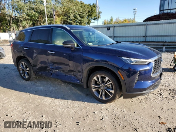 2022 Infiniti QX60 Luxe with VIN 5N1DL1FS9NC331653, listed as a Copart auction lot 76532844 with 55,578 mi miles and Salvage title. Bid and sale history available at DreamBid. Image 4.