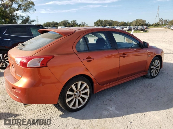 2010 Mitsubishi Lancer GTS with VIN JA32X8HW3AU009411, listed as a Copart auction lot 77786104 with 120,092 mi miles and Salvage Title. Bid and sale history available at carsss.com. Image 3.