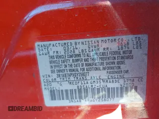 2016 Nissan Sentra SV with VIN 3N1AB7APXGY258077, listed as a IAAI auction lot 40848275 with 138,311 mi miles and . Bid and sale history available at DreamBid. Image 9.
