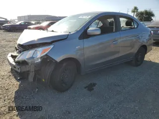 2022 Mitsubishi Mirage ES с VIN ML32FUFJ5NHF06890, выставлен на аукционе Copart как лот 59421125 с пробегом Не указан миль и Списание • Salvage title. История ставок и продаж доступна на DreamBid. Изображение 1.