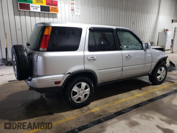 2001 Honda CR-V SE with VIN JHLRD18731C035881, listed as a Copart auction lot 52574575 with 192,107 mi miles and Salvage Title. Bid and sale history available at carsss.com. Image 3.