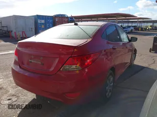2012 Hyundai Accent GLS with VIN KMHCT4AE1CU233593, listed as a IAAI auction lot 41789183 with 130,681 mi miles. Bid and sale history available at carsss.com. Image 4.